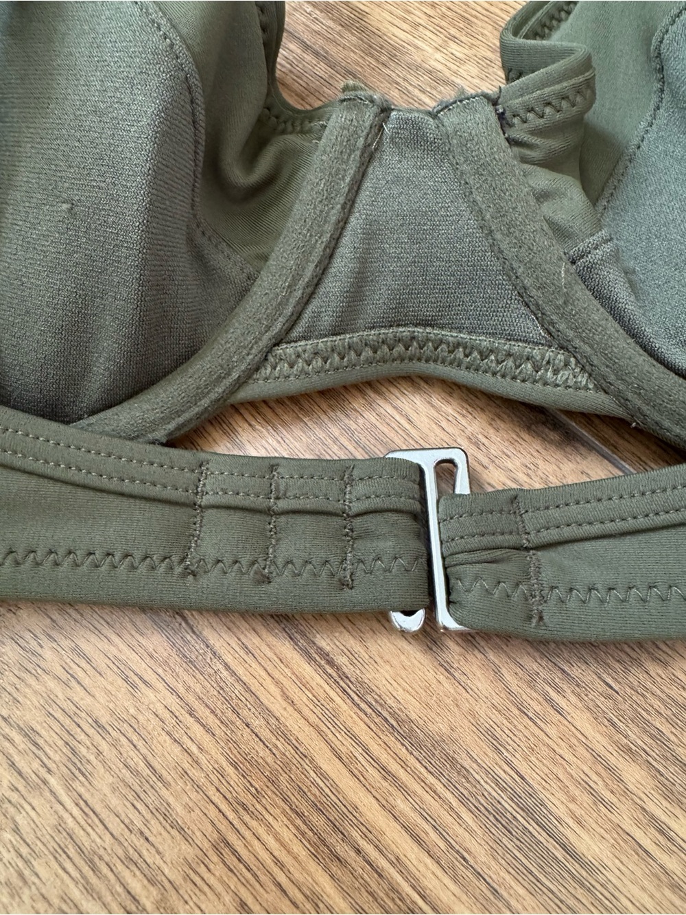Old Navy Olive Green High-Waist Bikini Set with Underwire Top - Picture 4 of 5